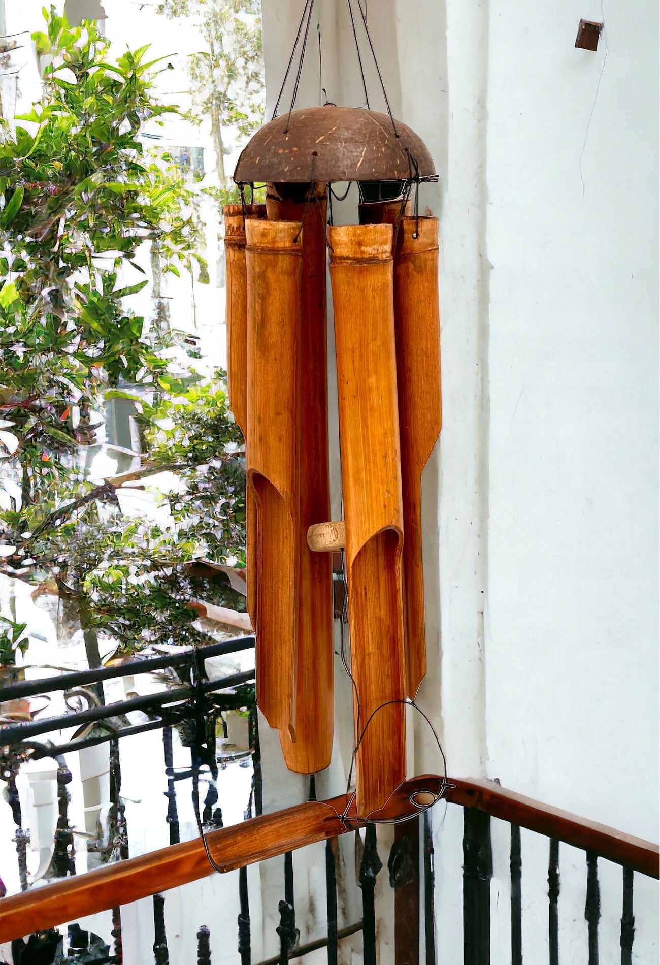 Wind Chime Bamboo Bells Bamboo Terrace Garden Tube Bamboo 30cm Manufacturer code DZWO1