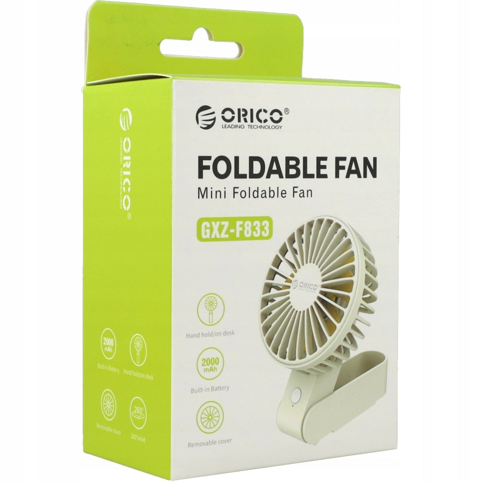 Windmill Orico fan, desk fan for hand with stand 2000mAh Functions none tilt angle adjustment