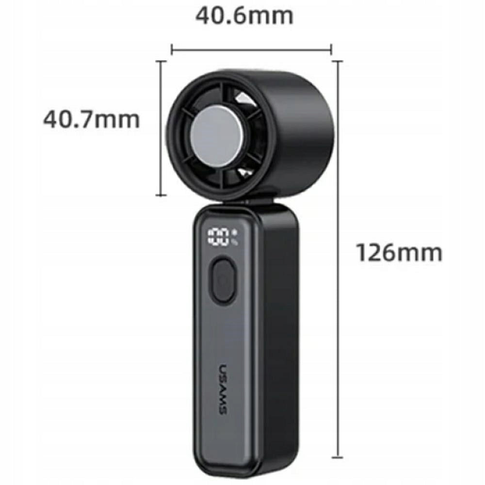 Windmill Portable USAMS Ice-Cooling 2000mAh USB-C LED 14000rpm Travel Fan type mini