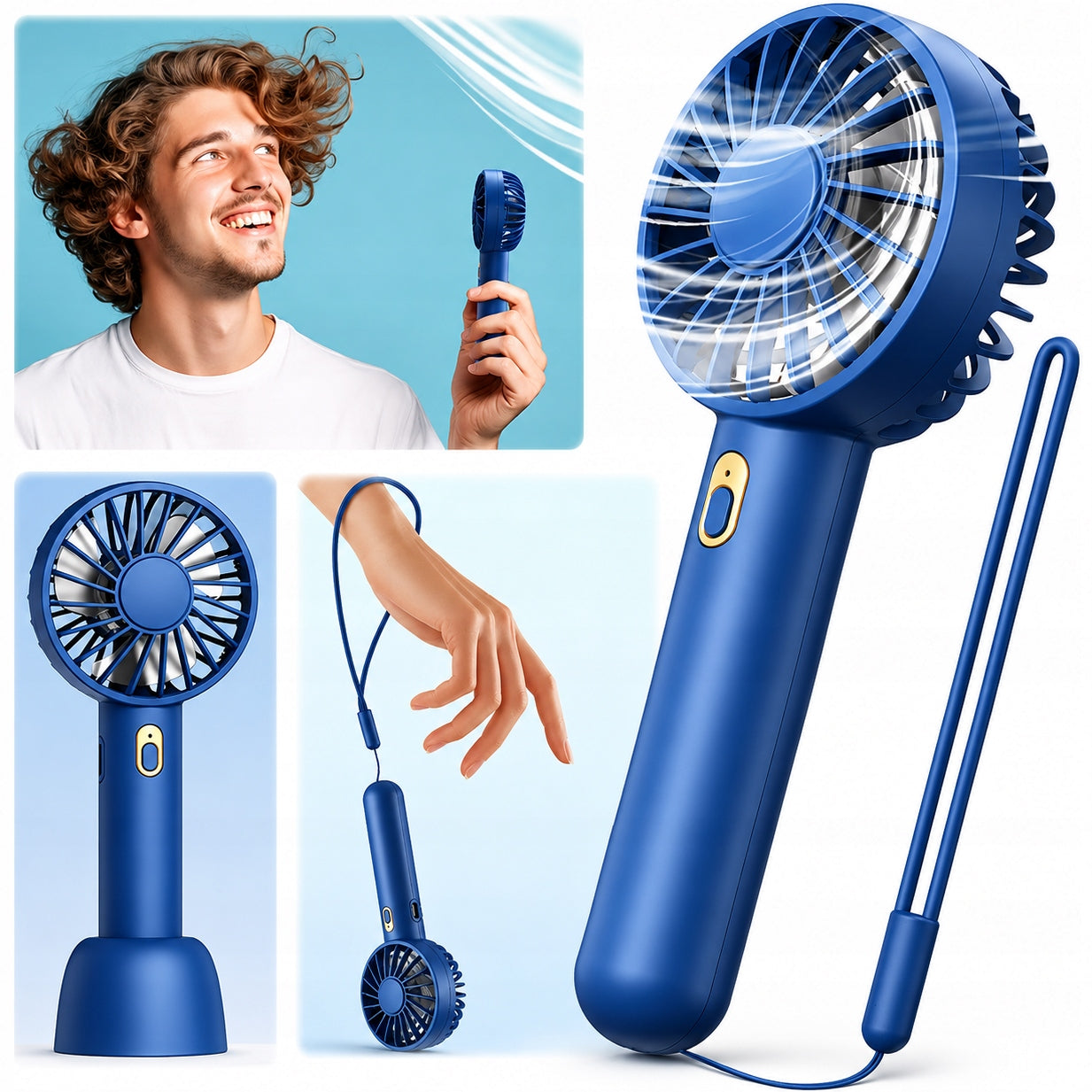 Windmill Quiet Mini Fan Portable Desk Cooling TOPK