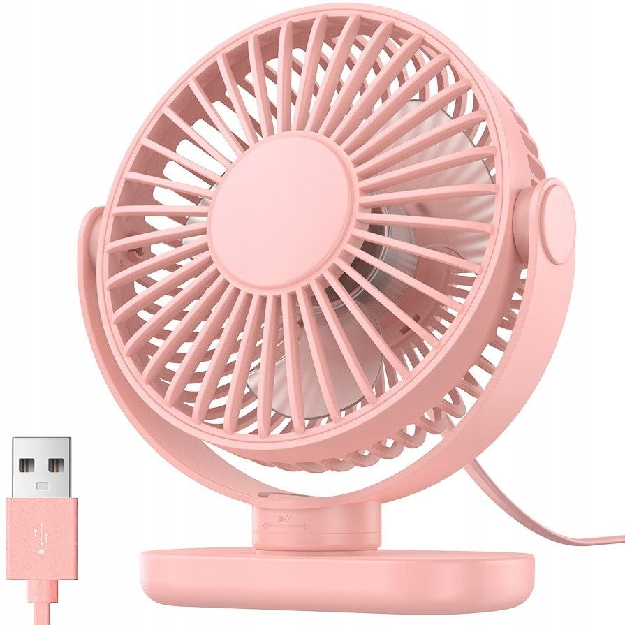 Windmill USB Quiet Mini Desk Fan Cooling TOPK K62C pink Packaging status original