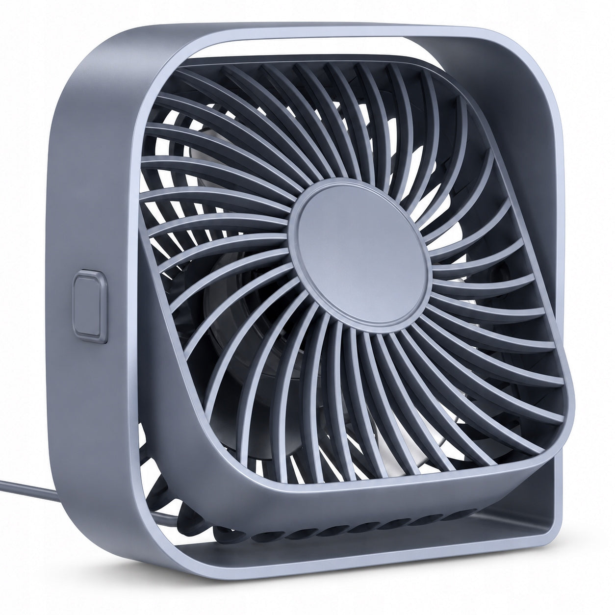Windmill fan USB quiet mini desk cooling TOPK K50 grey Manufacturer code Cichy mini wentylator wiatrak TOPK K50 szary