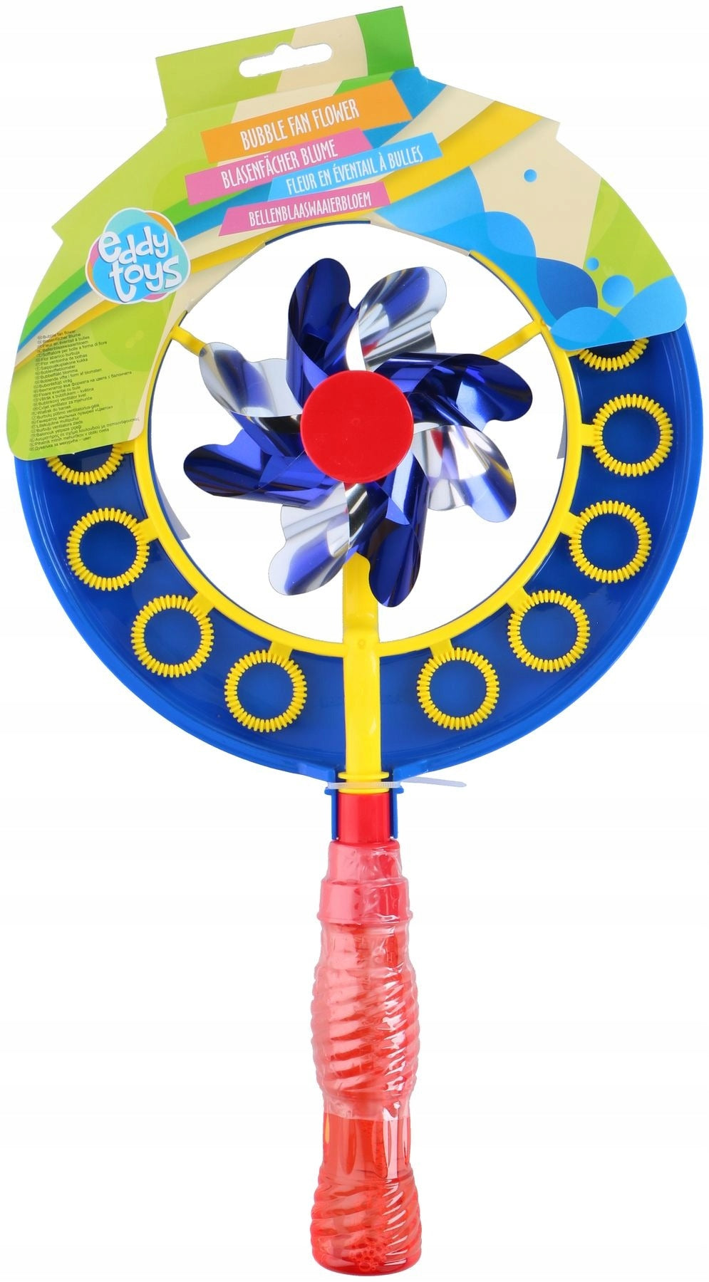 Windmill soap bubble machine + liquid 100ml BUBBLEZ