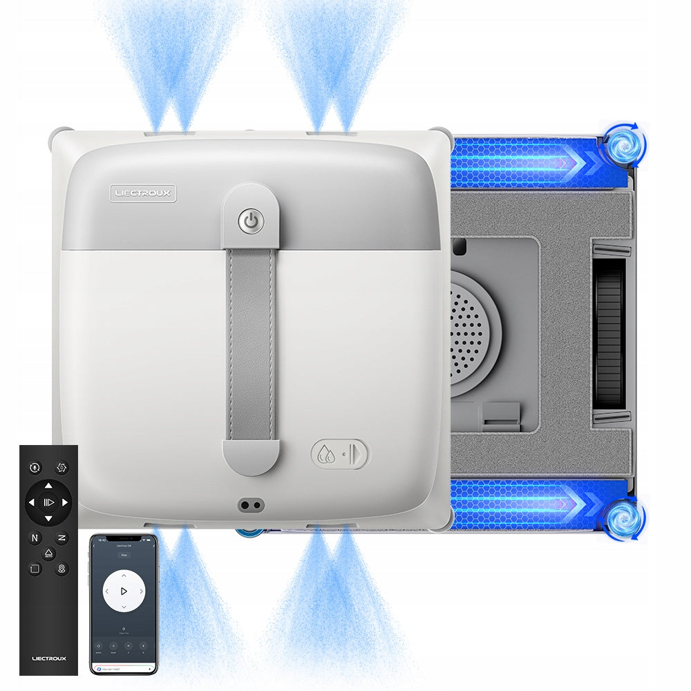 Window Cleaning Robot Liectroux G9 Dual Motor Biomimetic 8 Nozzles