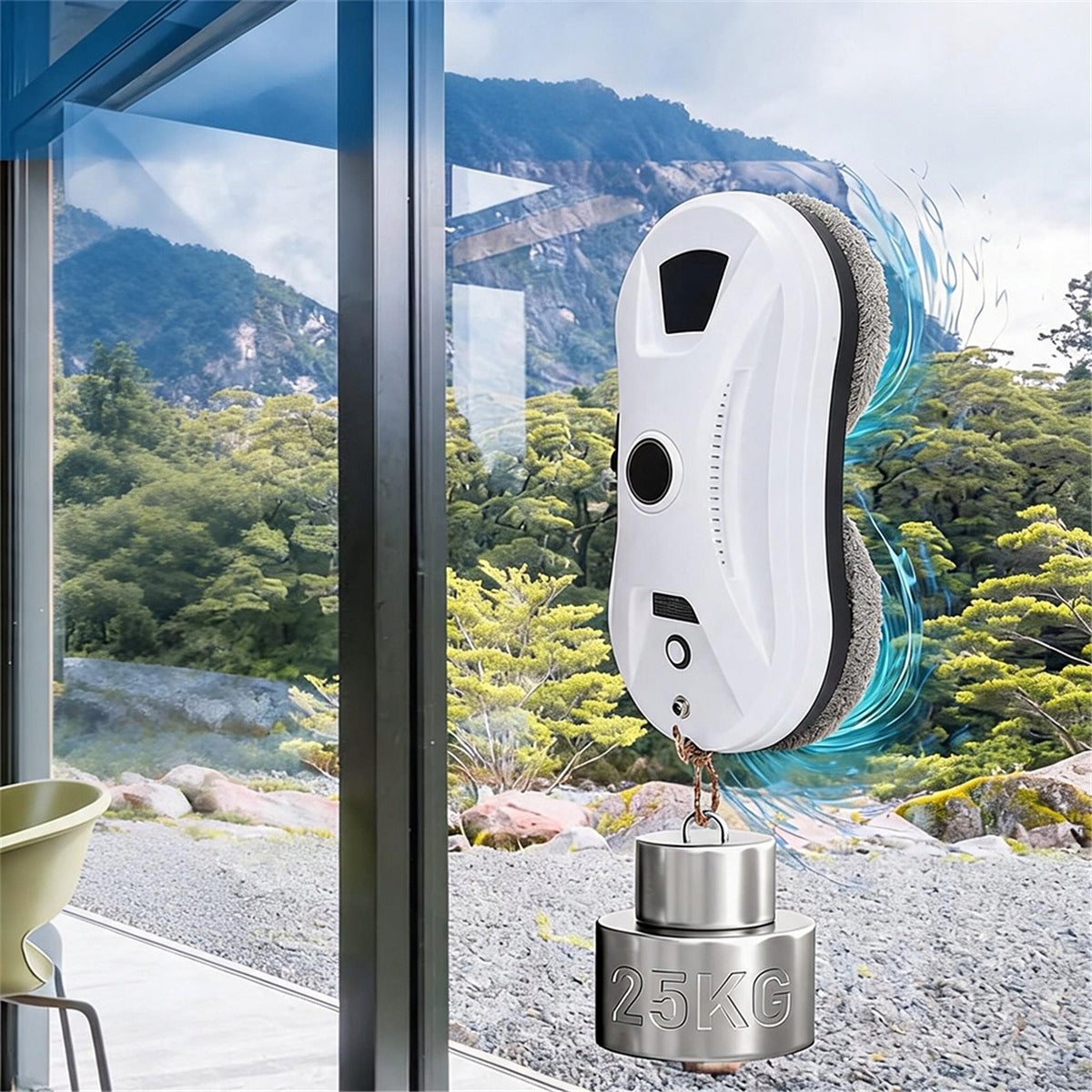 Window cleaning robot with automatic spraying 5600Pa 3 modes+10cloths Brand Bedee
