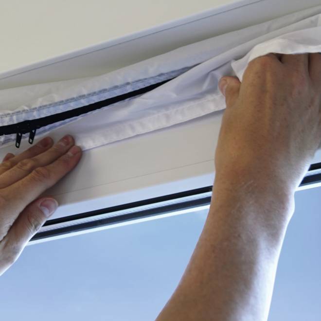 Window seal for portable air conditioner 4 m universal for 2 pipes Model 5905204696408