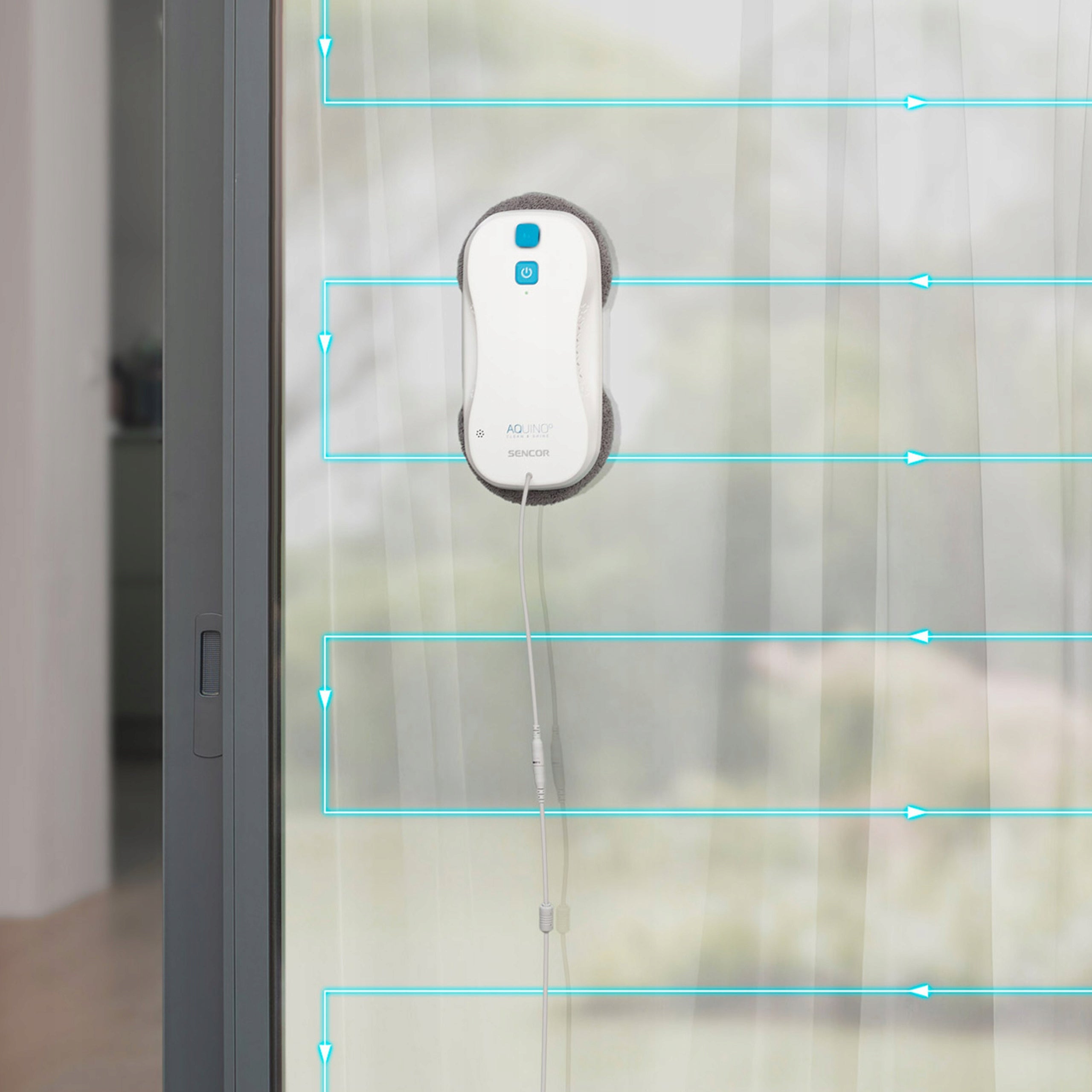 Window washer Sencor SRW 6010WH 72 W with Smart Gyro navigation Capacity 0.06 l