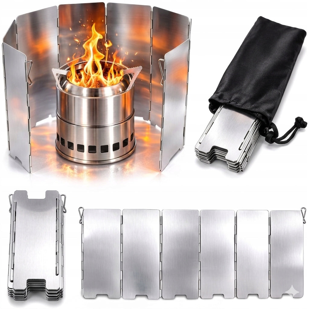 Windshield Anti-Wind Folding Burner Stove Divider