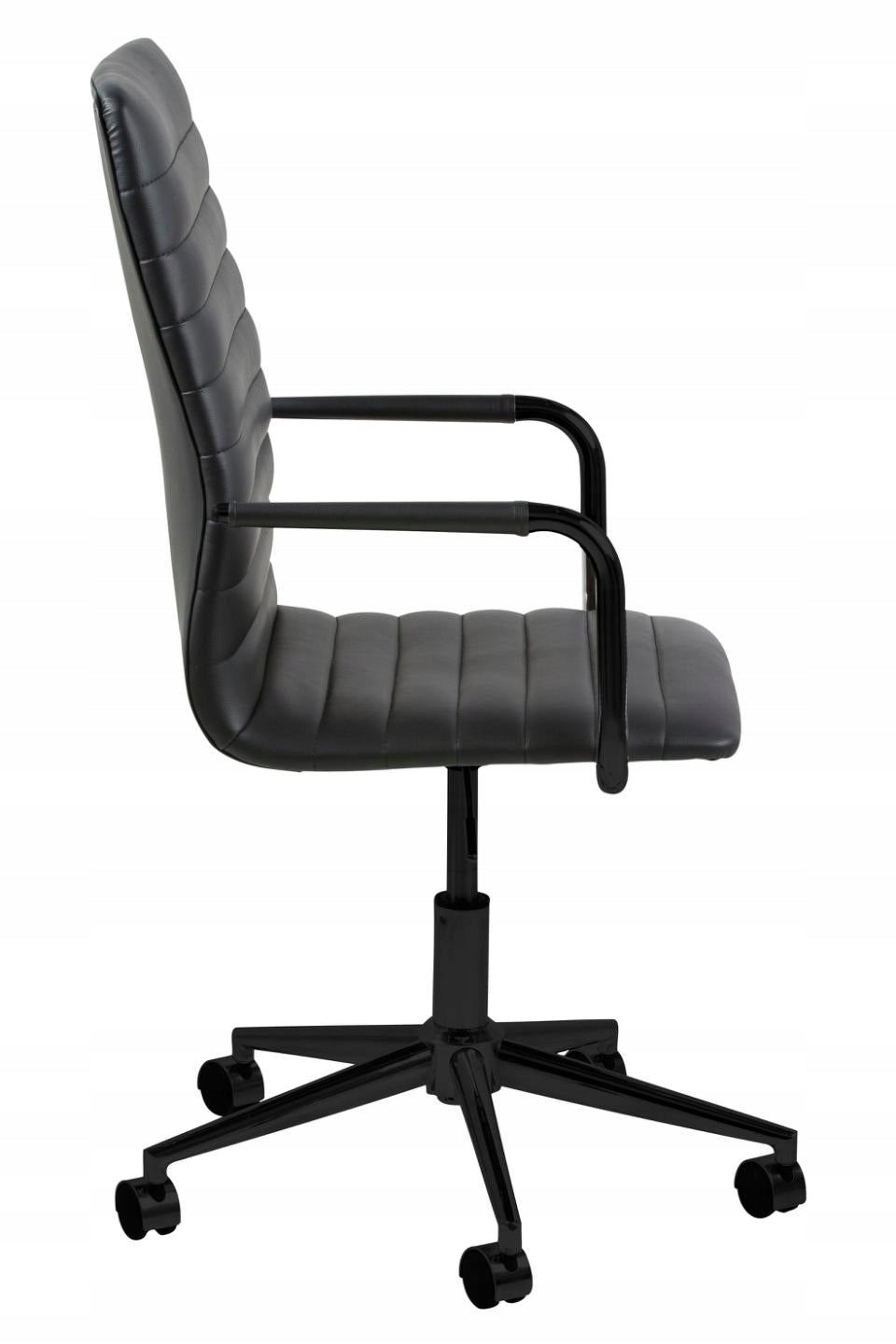 Winslow Black SWIVEL Faux Leather Office Chair Brand Actona