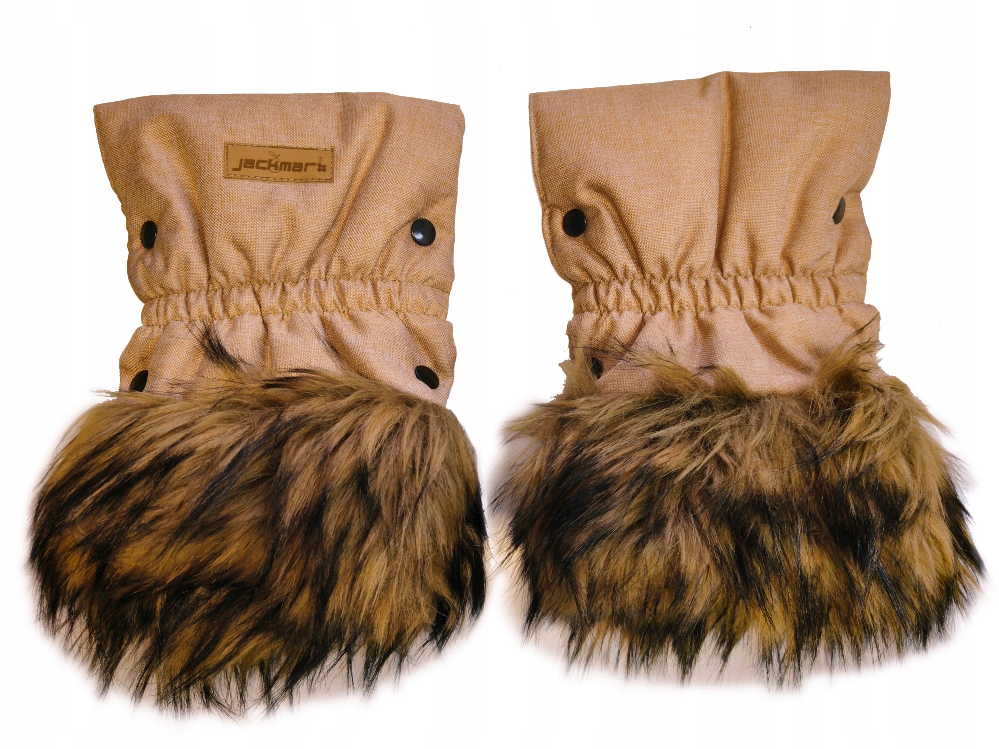 Winter gloves Muffins for cappuccino stroller with fur Jackmar