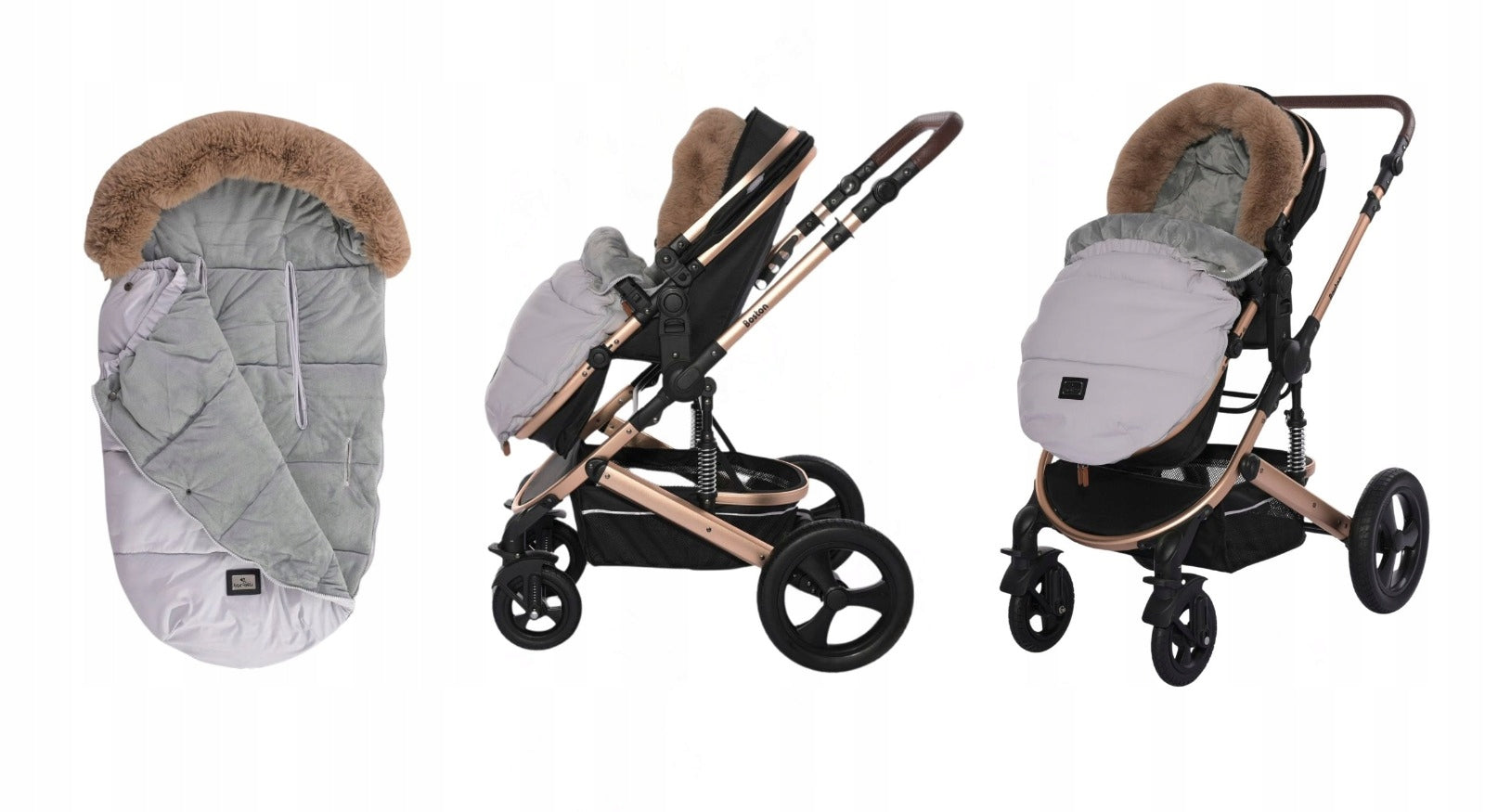 Winter sleeping bag for stroller insulated waterproof LUXE Lorelli beige Manufacturer code 10420030003