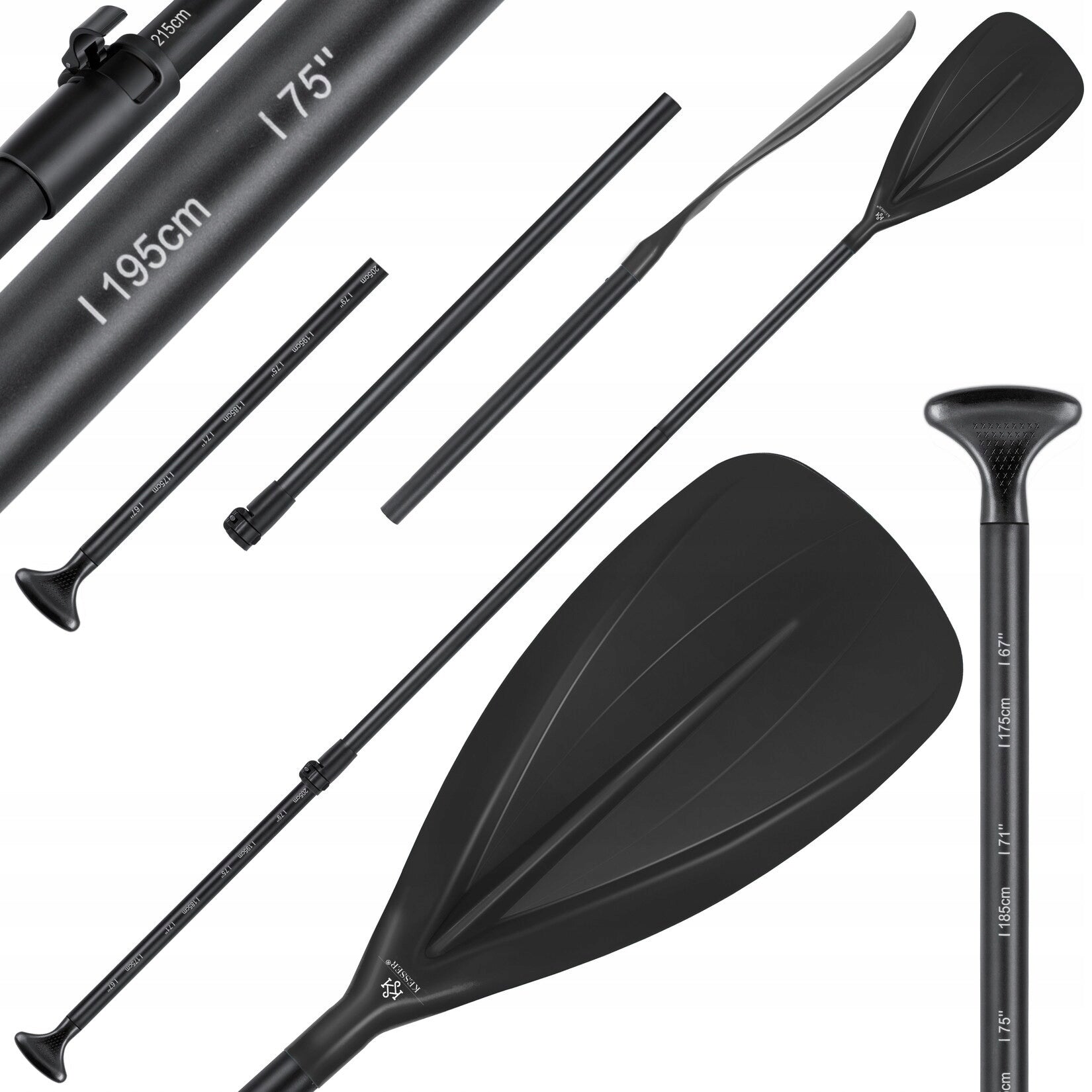 Wiosło Do Deski SUP Kajak 3 Częściowe Składane 165cm-215cm d7