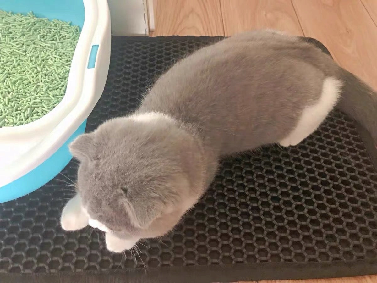 Wiper mat for litter box 120x70 black Practical solution for litter! Color black