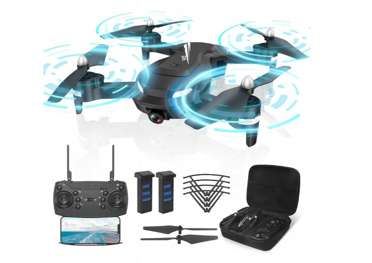 Wipkviey T26 – foldable RC drone with 1080p camera black Packaging status original