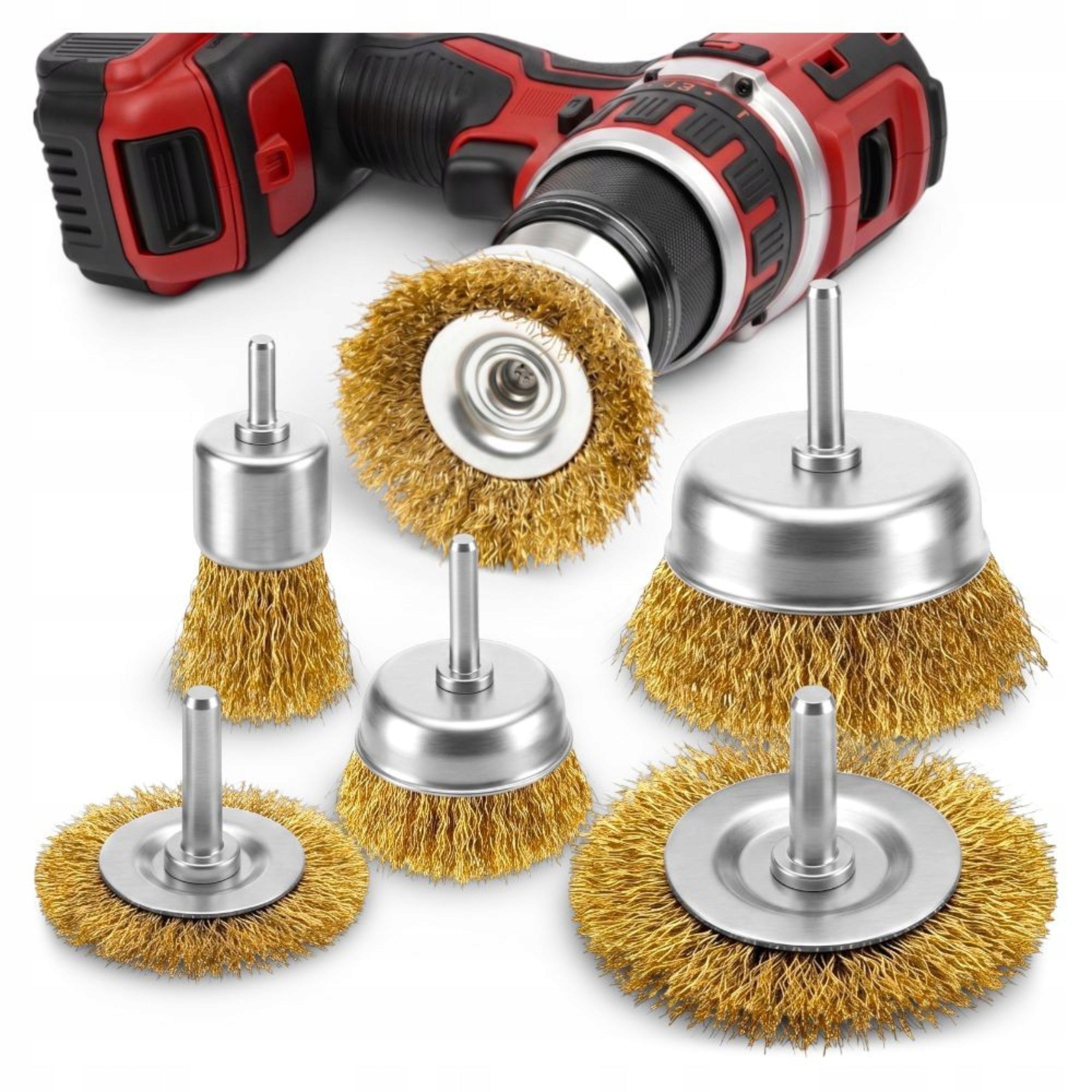 Wire Brush 5pcs for Screwdriver Drill Set for Drill