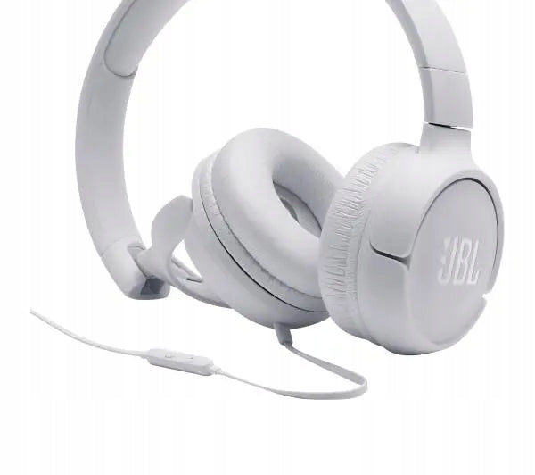 Wired Headphones JBL TUNE 500 On-Ear Microphone White Brand JBL