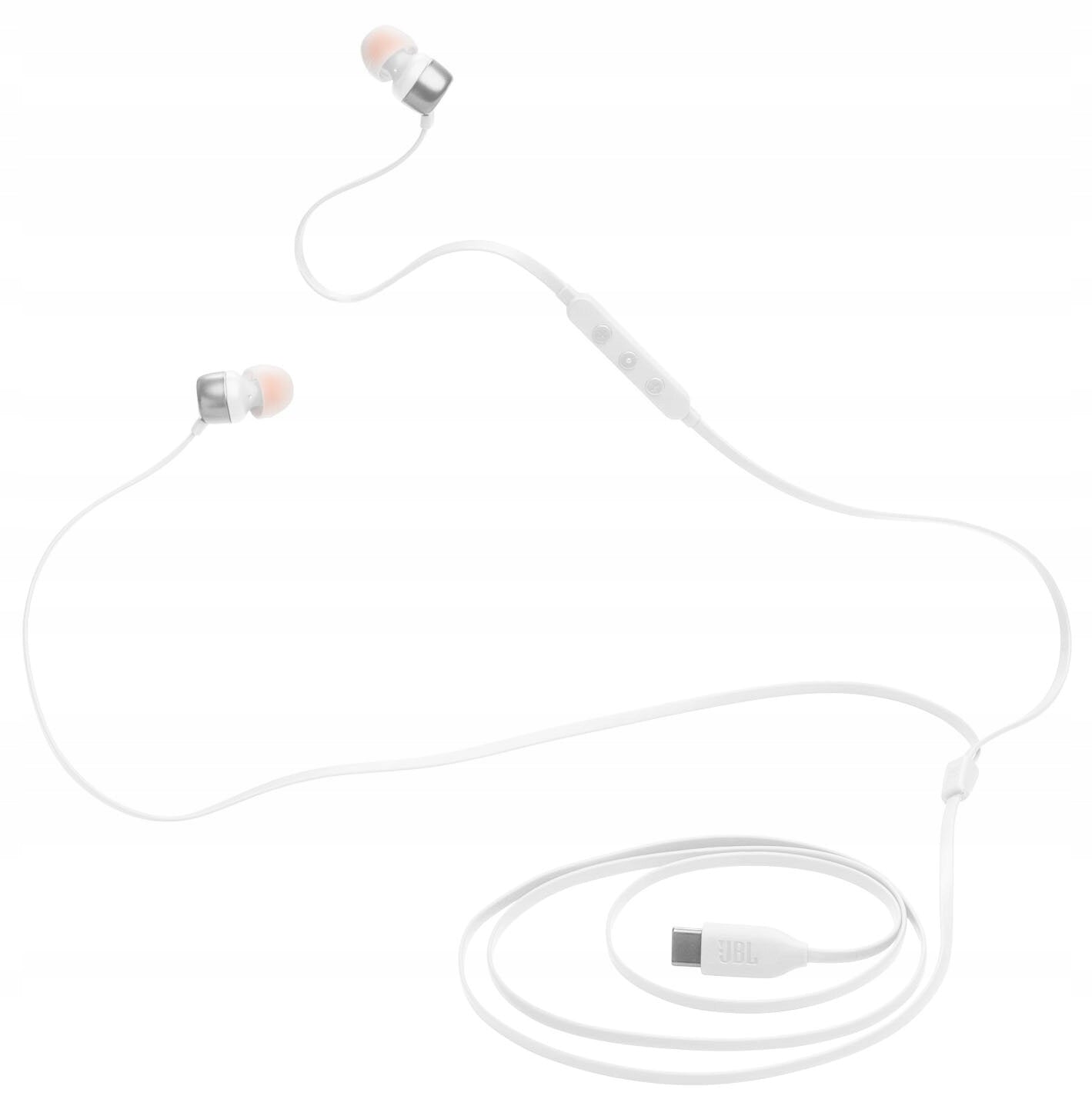 Wired Headphones JBL Tune 310C USB-C In-ear Microphone White Packaging status original