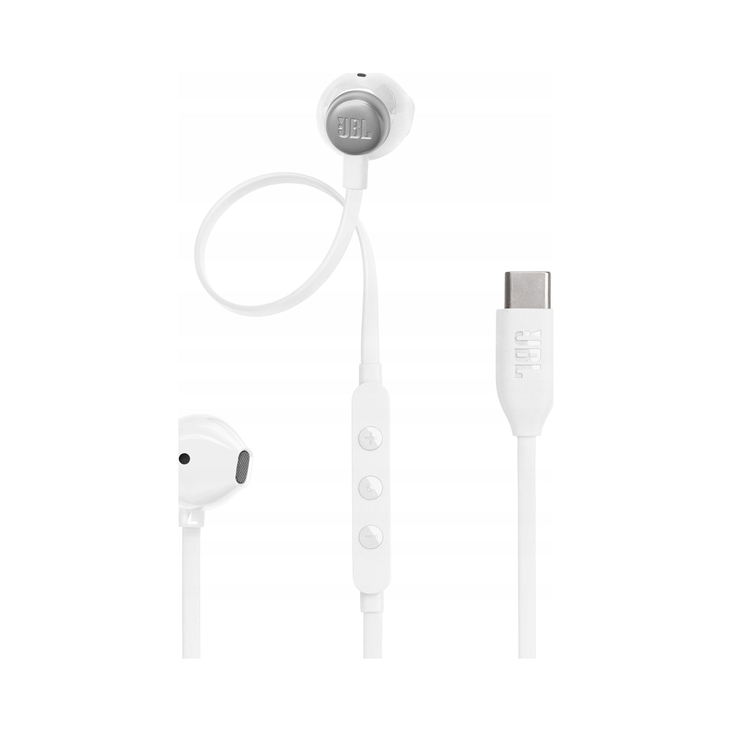 Wired In-Ear Headphones JBL Tune 305C USB-C For Laptop Phone White Packaging status original