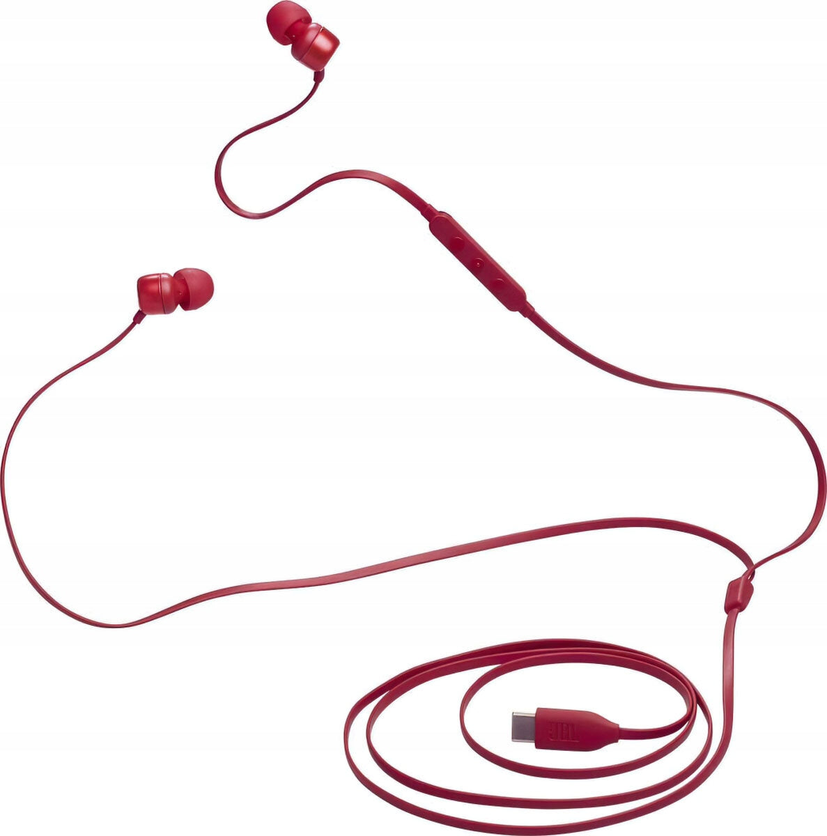 Wired headphones JBL Tune 310C USB-C in-ear microphone red Manufacturer code TUNE 310C