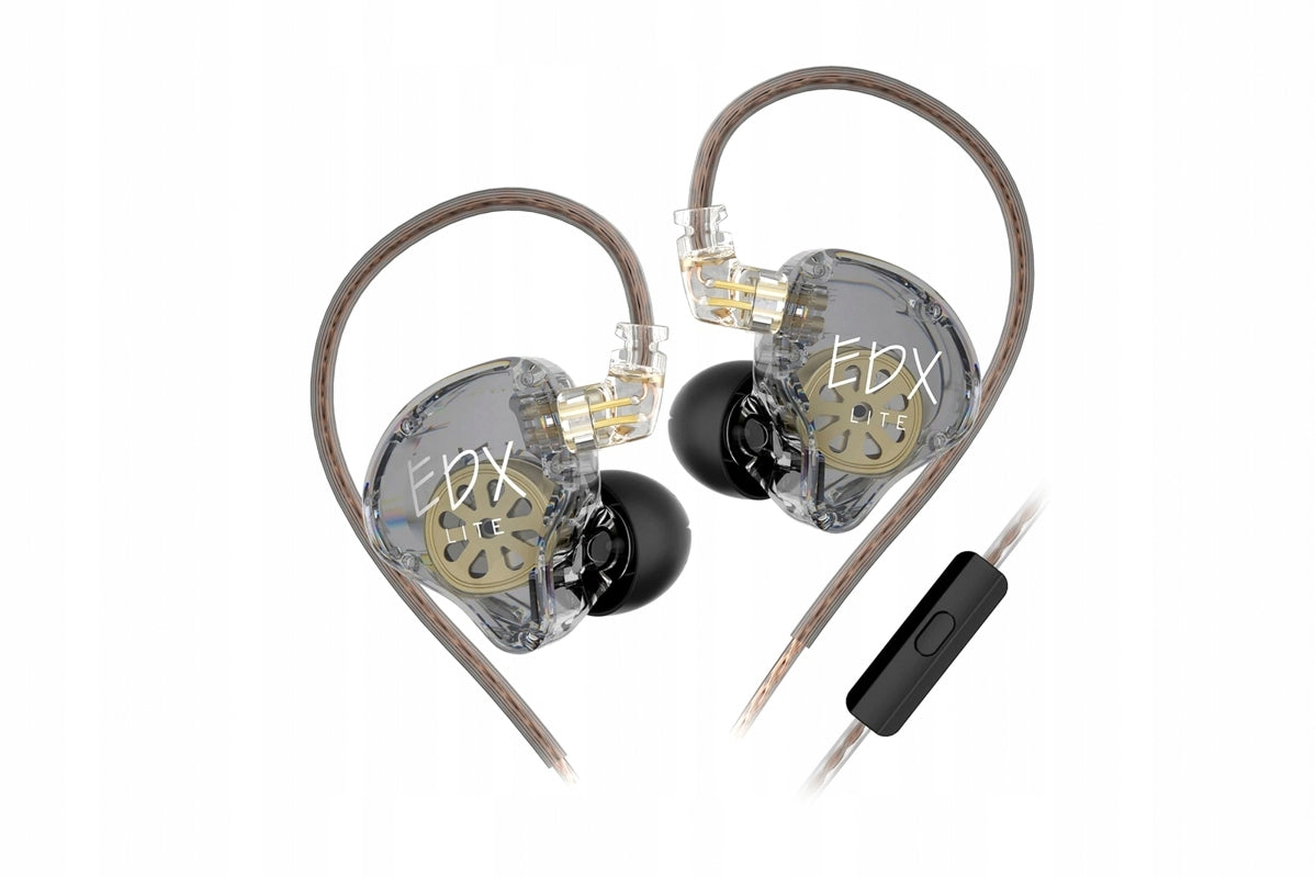 Wired headphones KZ EDX Lite in-ear with microphone powerful bass Manufacturer code KZ EDX Lite