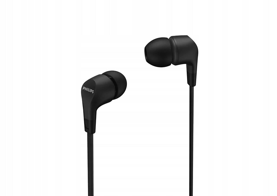 Wired in-ear headphones black Philips TAE1105BK