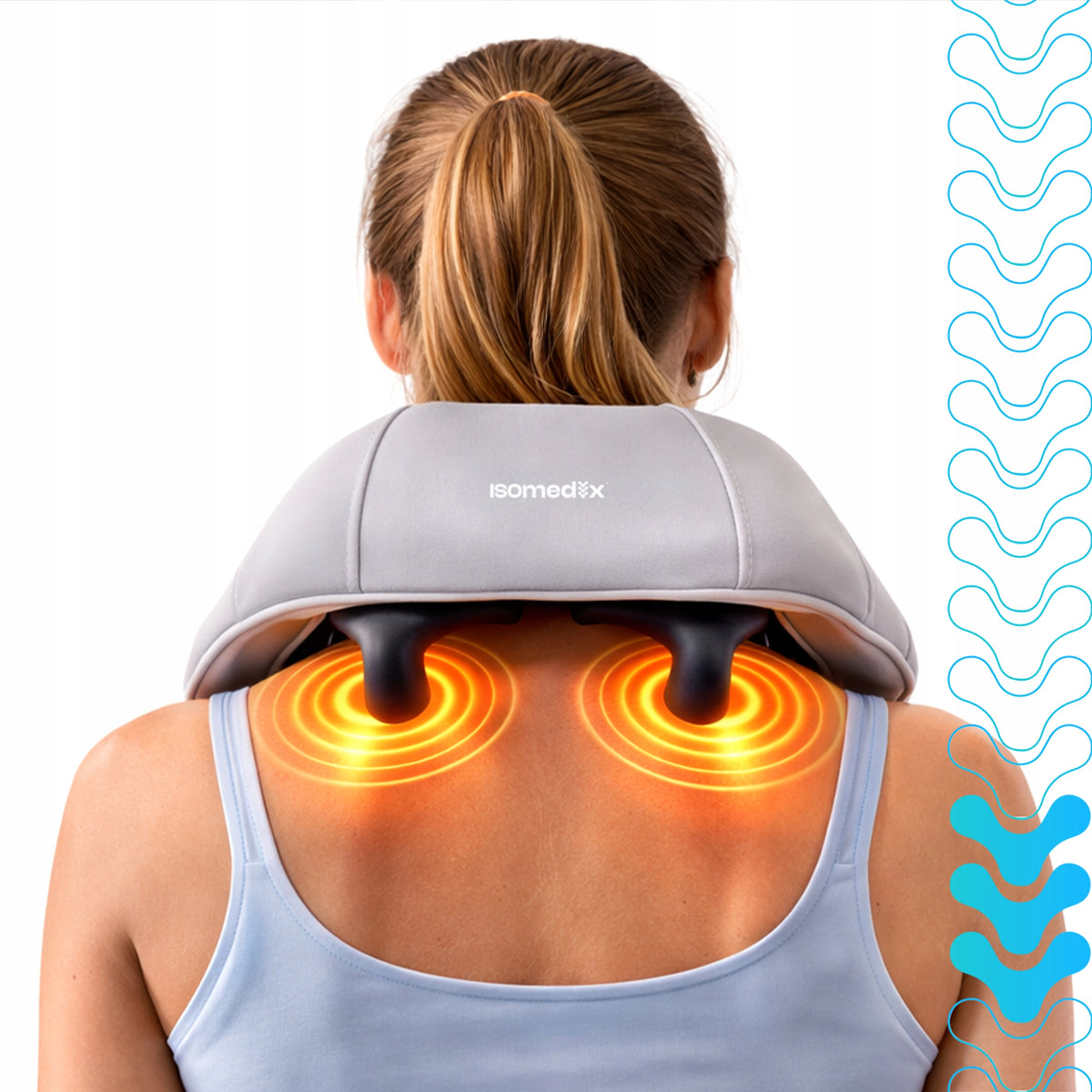 Wireless Back Neck Massager Heating 3 Modes 120 min Massage