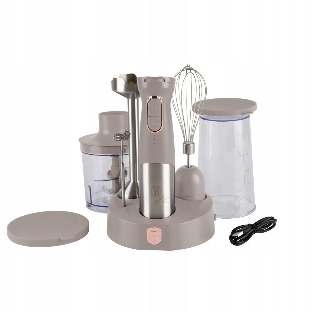 Wireless | BerlingerHaus Taupe Collectio Multifunction Hand Blender