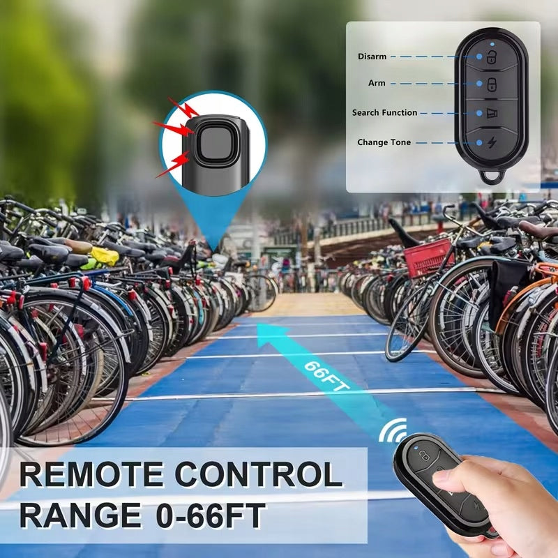 Wireless Bike Remote Control Alarm for Motorcycle Scooter Motorhome 113dB Mounting location under saddle