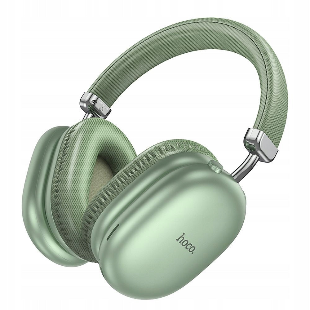 Wireless Bluetooth 5.3 earphones with AUX microSD 90 h green