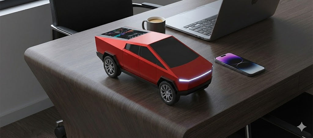 Wireless Bluetooth Speaker Cybertruck Red LED 15W TWS Rechargeable Model other