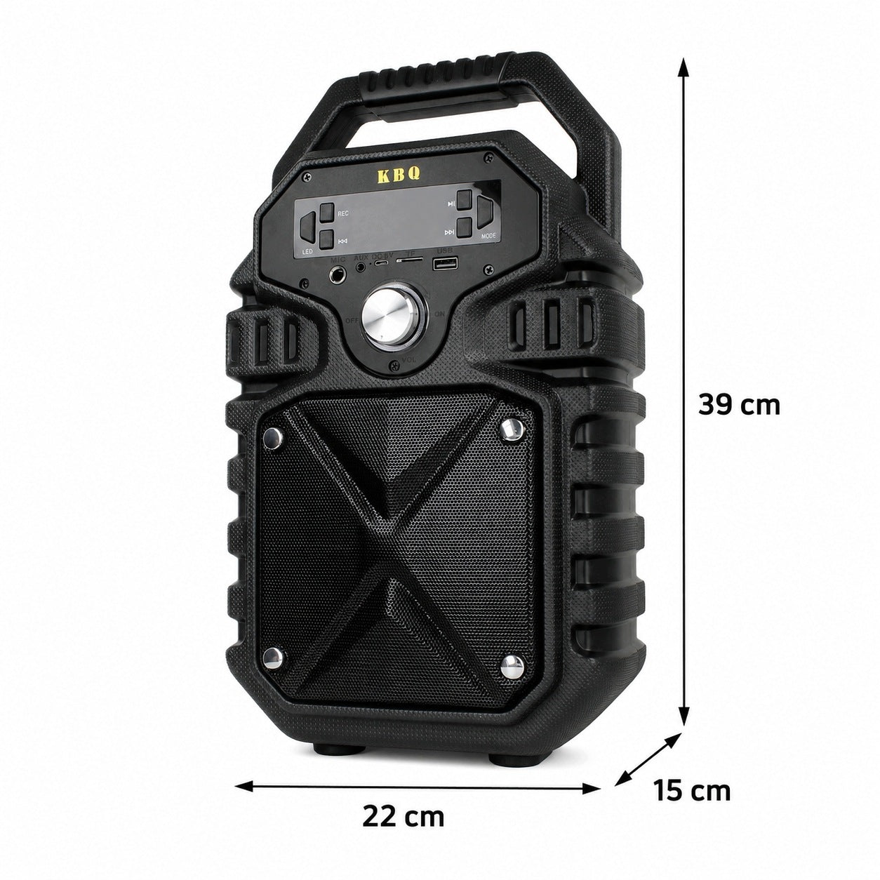 Wireless Bluetooth Speaker Tower Boombox FM Radio AUX Karaoke REC LED Model other