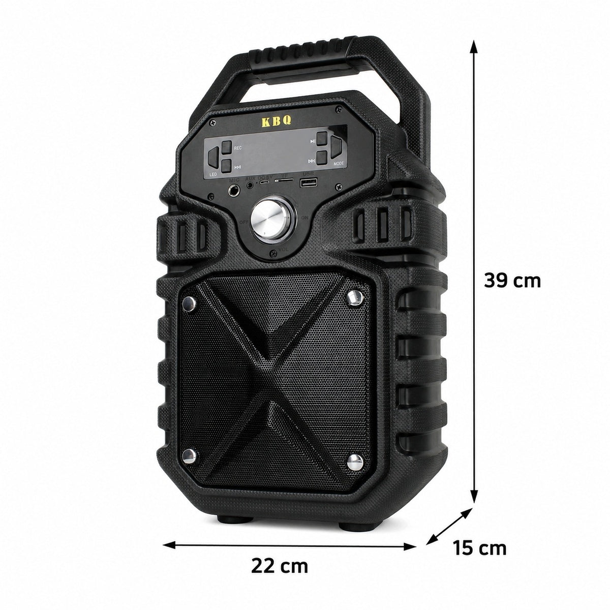 Wireless Bluetooth Speaker Tower Boombox FM Radio AUX Karaoke REC LED Model other