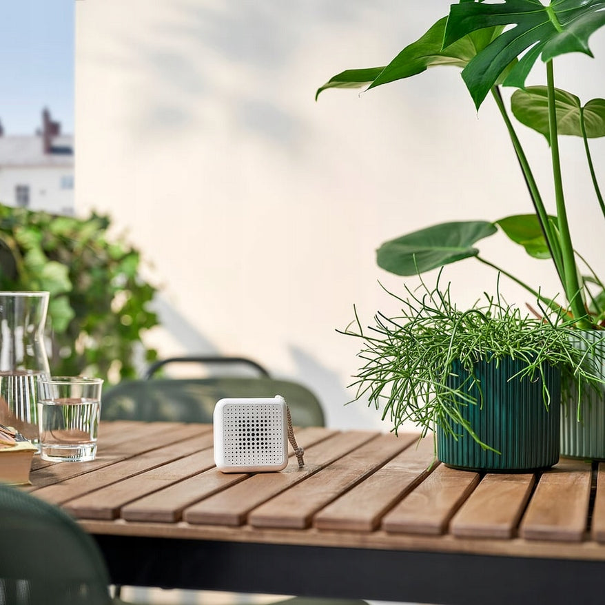 Wireless Bluetooth Speaker USB-C Waterproof IP67 5W 80h VAPPEBY white Brand IKEA
