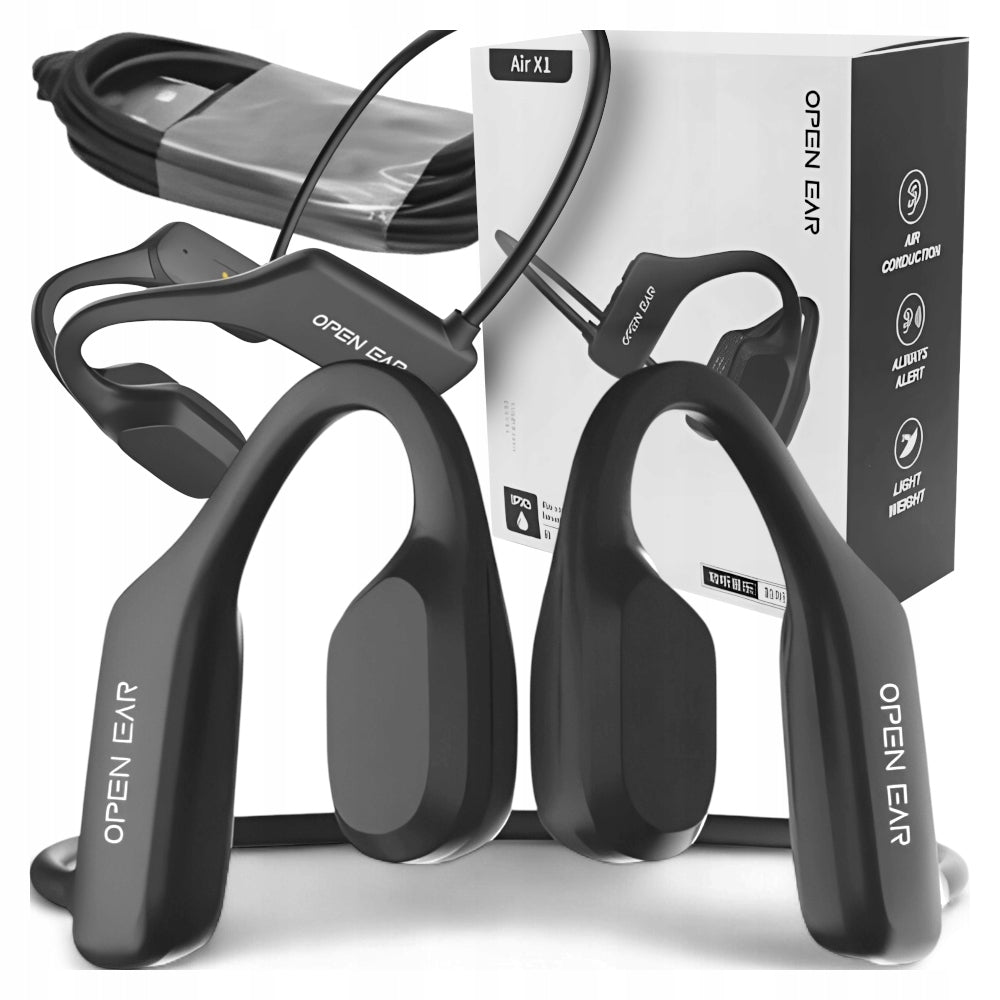 Wireless Bone Headphones OPENEAR X1 black BT 5.2 IPX5 USB-C