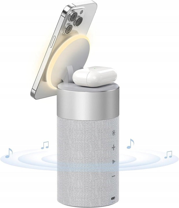 Wireless Charging Station 2in1 Speaker Light Induction Charger Packaging status original