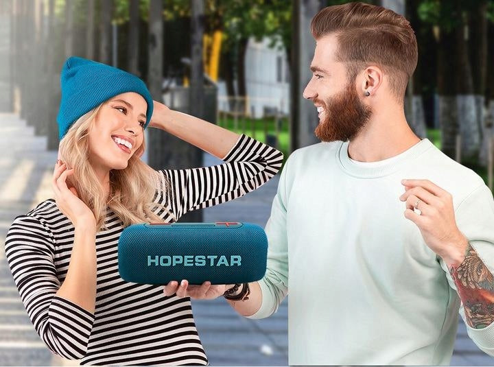 Wireless Deep Bass BT Party Speaker Color blue