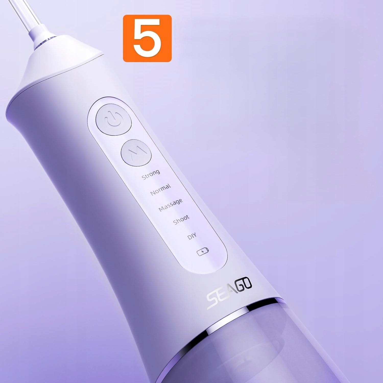 Wireless Dental Irrigator Seago Purple 300ml, 7 Nozzles, 5 Modes EAN (GTIN) 5903940620060