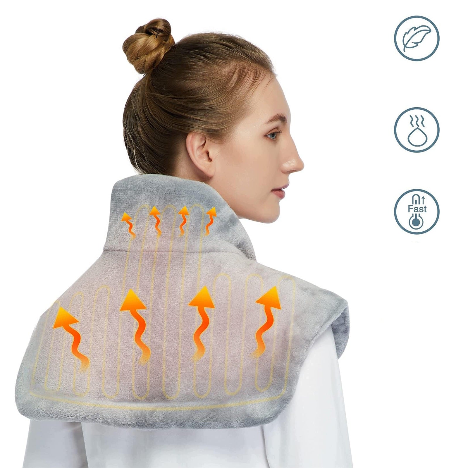 Wireless Electric Neck Heating Pillow Neck Shoulders Back Medical device no