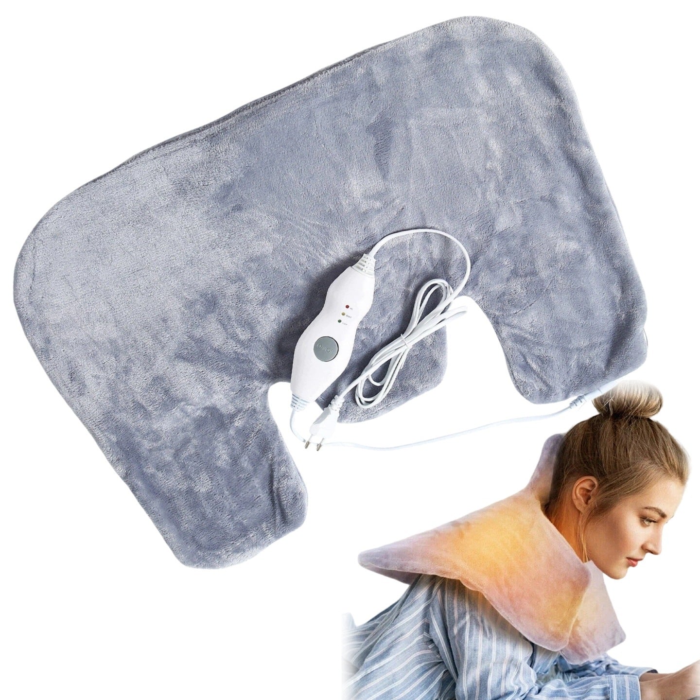 Wireless Electric Neck Heating Pillow Neck Shoulders Back