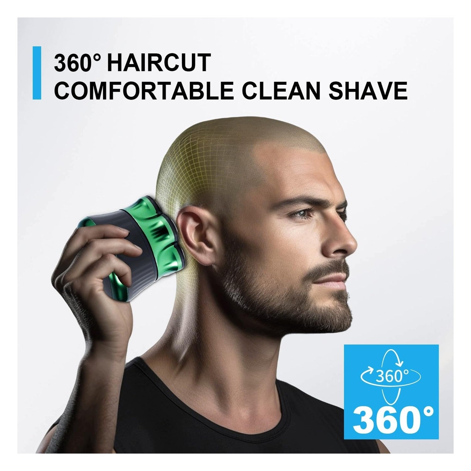 Wireless Electric Shaver - IPX7 Waterproof Model Draadloze Elektrische Scheermes met IPX7 Waterdich