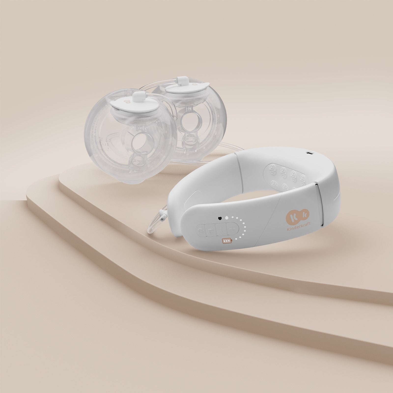 Wireless Electric Shell Breast Pump GENTLENEST Kinderkraft Dual Packaging status original