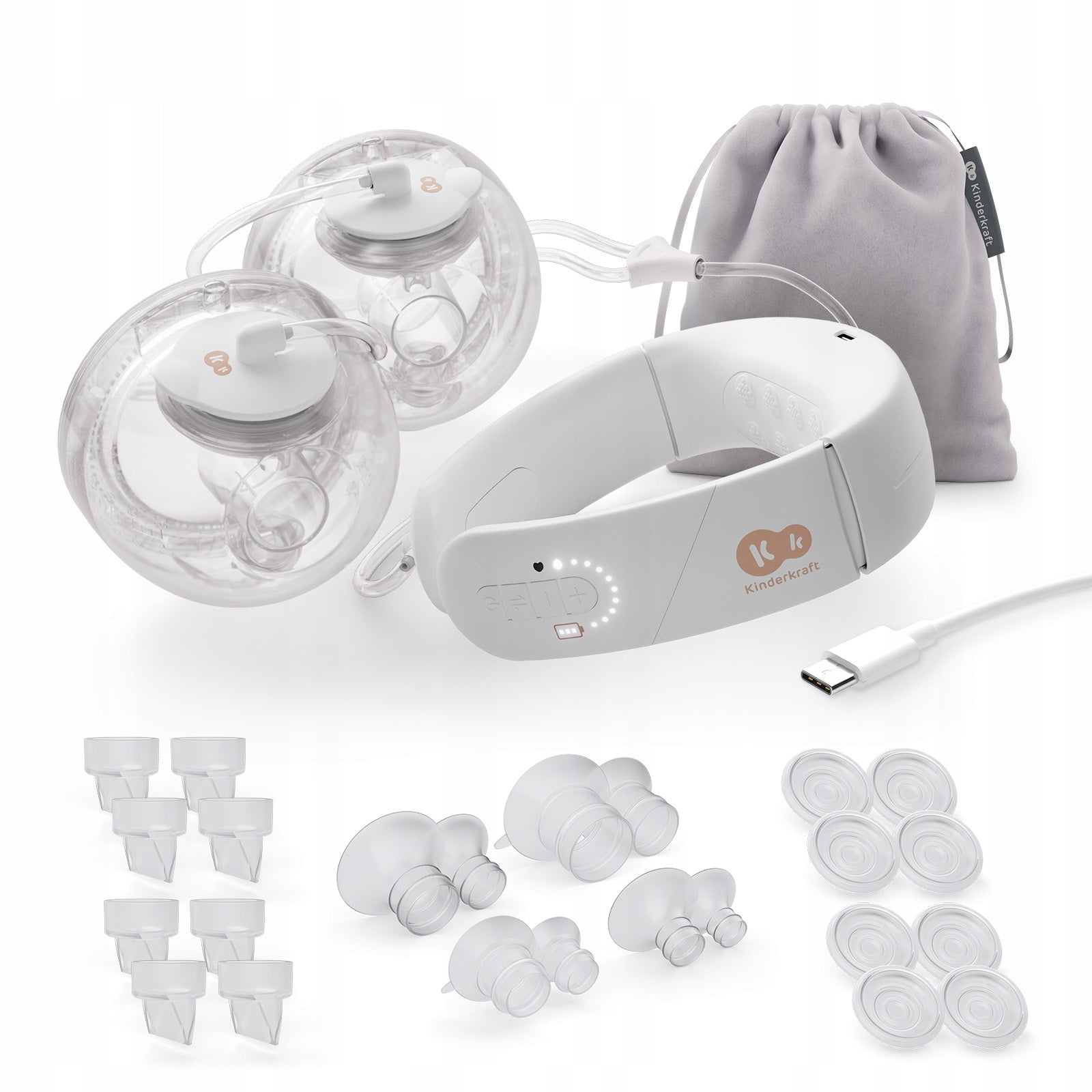 Wireless Electric Shell Breast Pump GENTLENEST Kinderkraft Dual