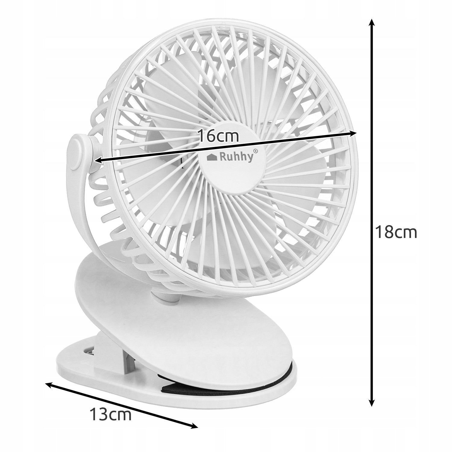 Wireless Fan with Clip Desk Fan Standing USB -C 1200mAh Manufacturer code 00025566