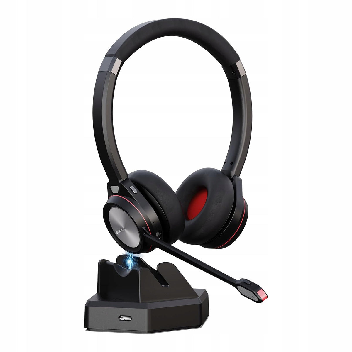 Wireless Headphones with Bluetooth 5.2 Microphone for Office Computer
