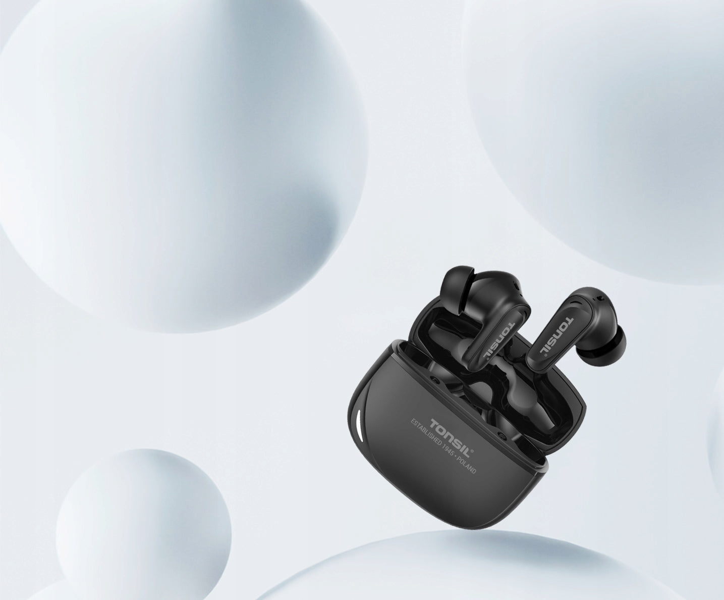 Wireless In-Ear Headphones TONSIL TW50BT Bluetooth BLACK EAN (GTIN) 5904209577101