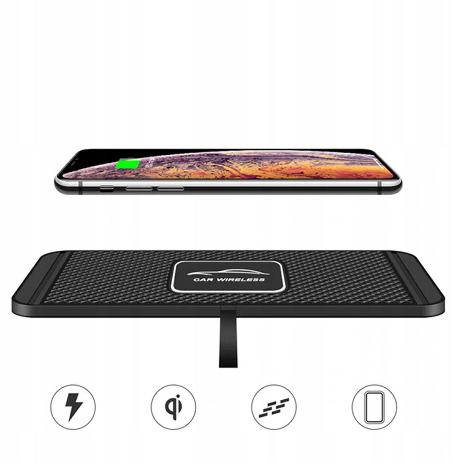Wireless Induction Charger Pad Docking Mat for Car FAST EAN (GTIN) 5907694856812