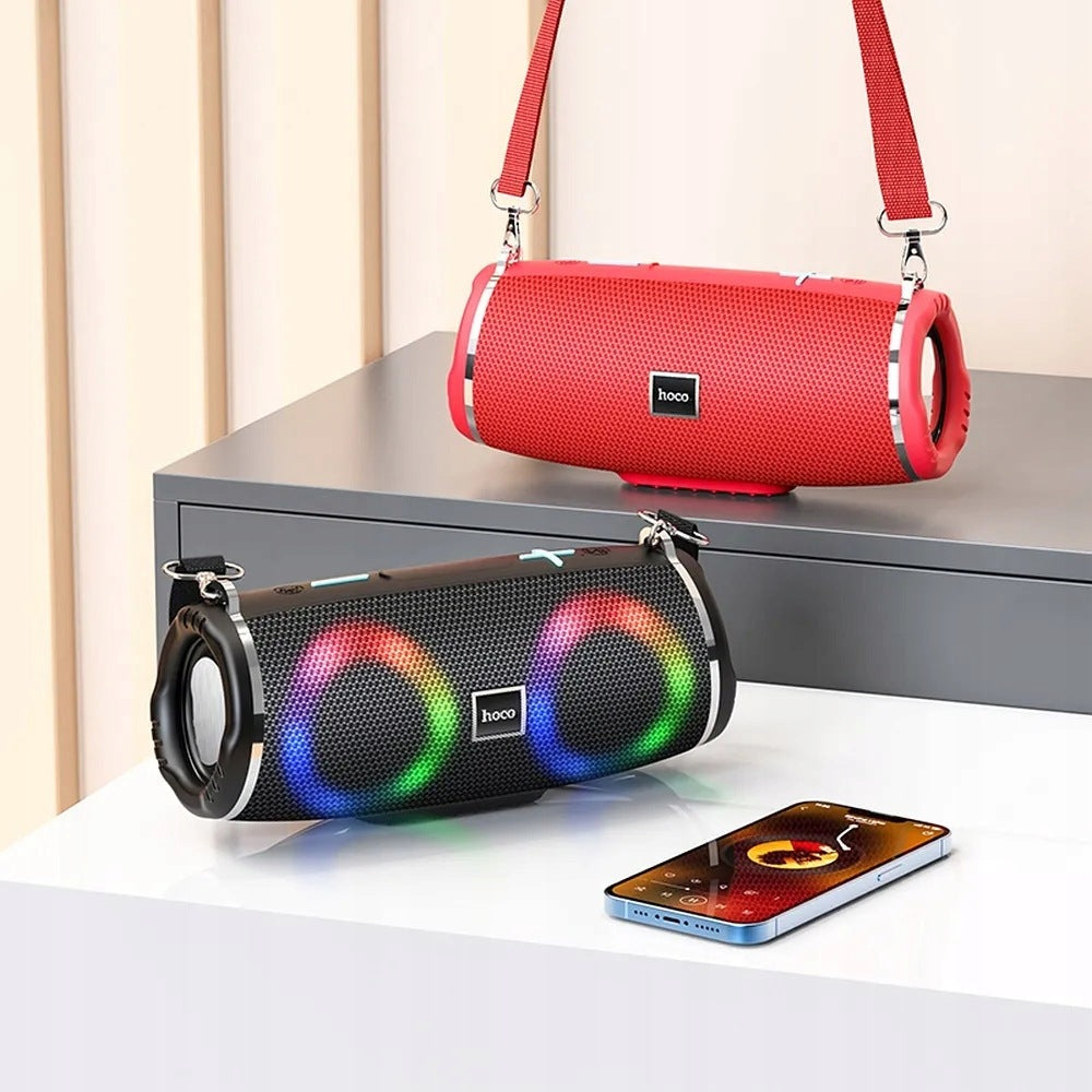 Wireless LED speaker 2 x 5W 2h Hoco HC12 black