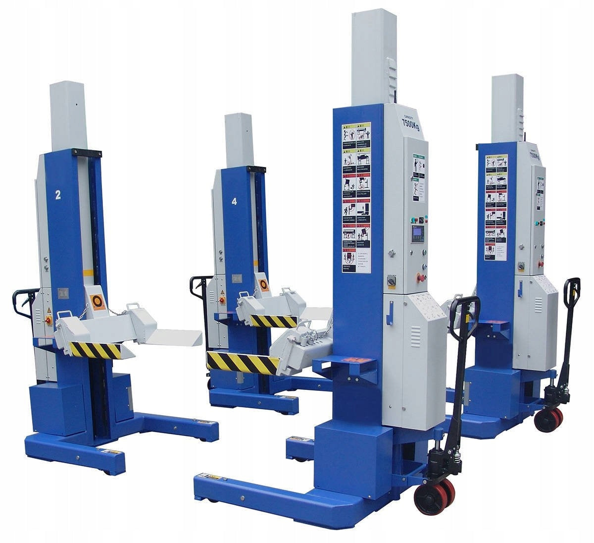Wireless Mobile Column Lift 7.5т Well Kraft ML4030W 8 columns Manufacturer code 000343