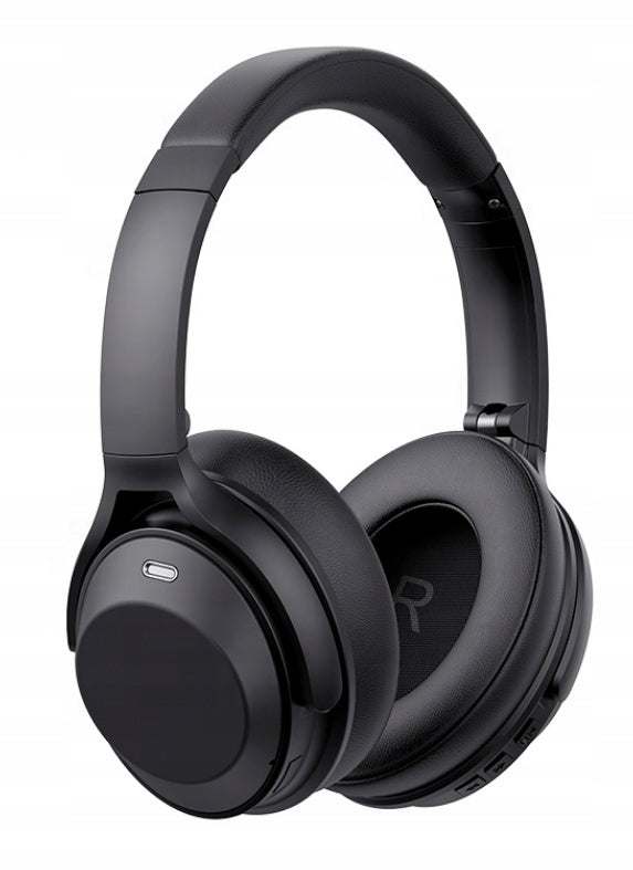 Wireless On-Ear Headphones Powerful with Bluetooth Microphone USB-C
