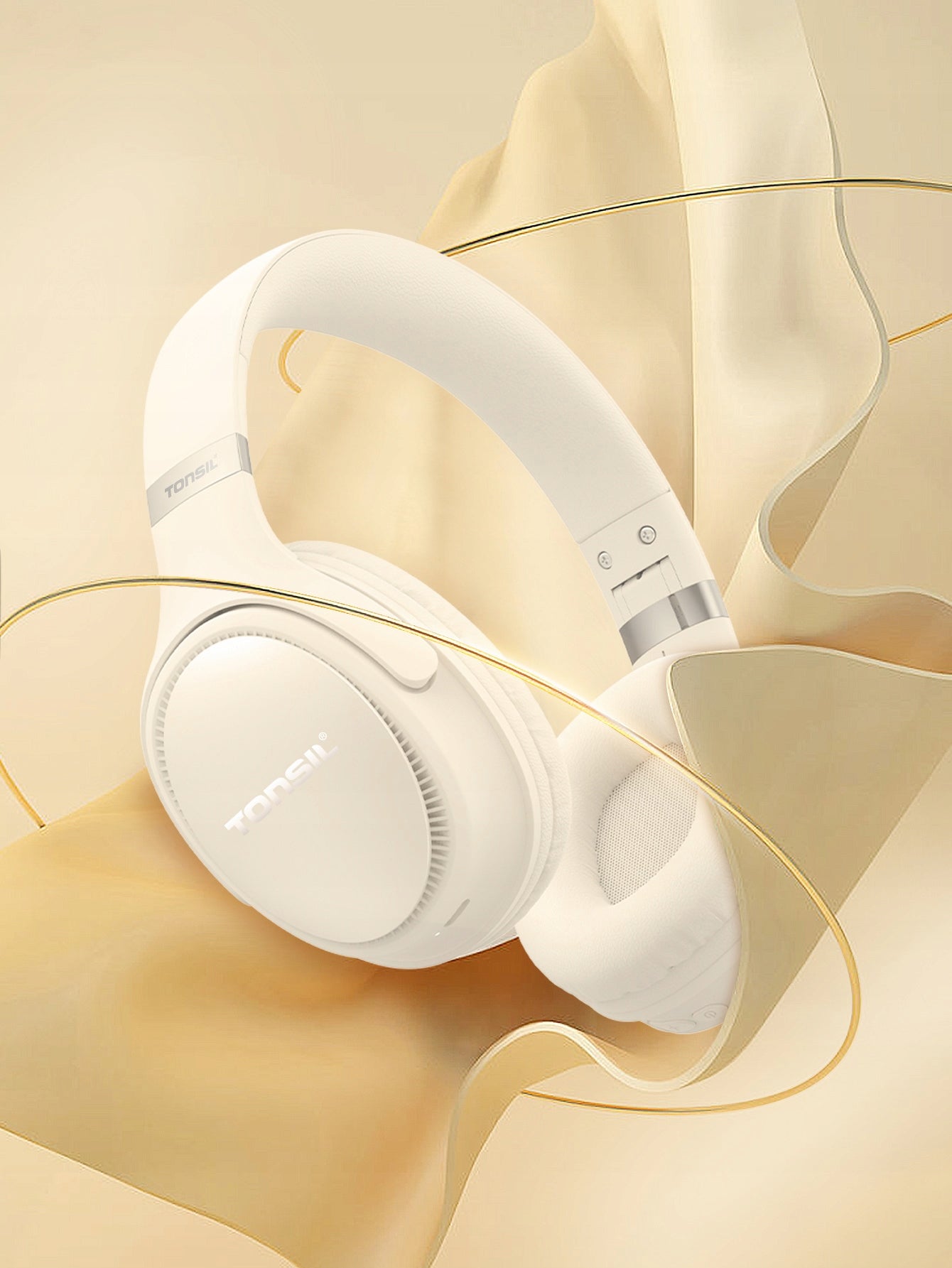 Wireless On-Ear Headphones TONSIL R35BT BEIGE Bluetooth / SD / FM EAN (GTIN) 5904209577088